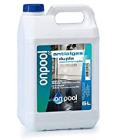 Onpool - Antialgas-Algicida líquido 5 L para Piscina o SPA - Abrillantador del Agua y no promotor de nuevos organismos